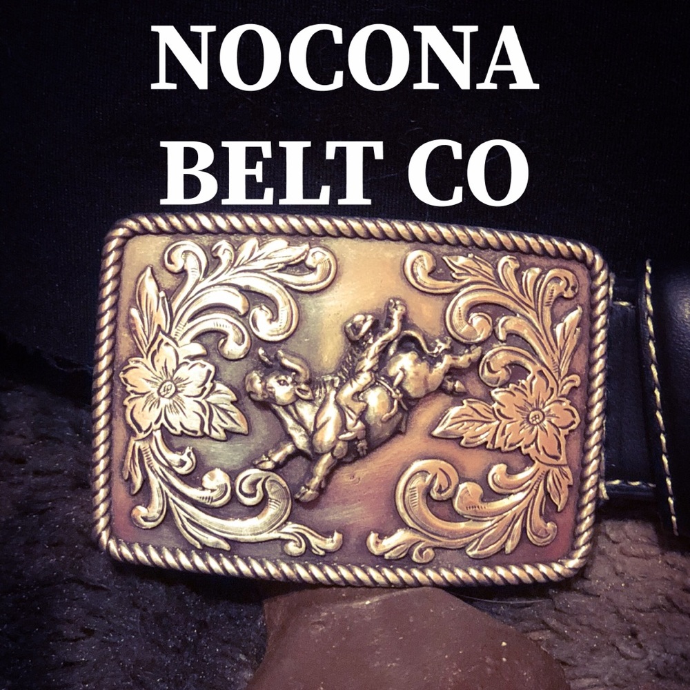 Kids NOCONA Belt in Black genuine leather! Size 24
